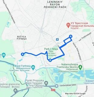Расстояние автобуса 32