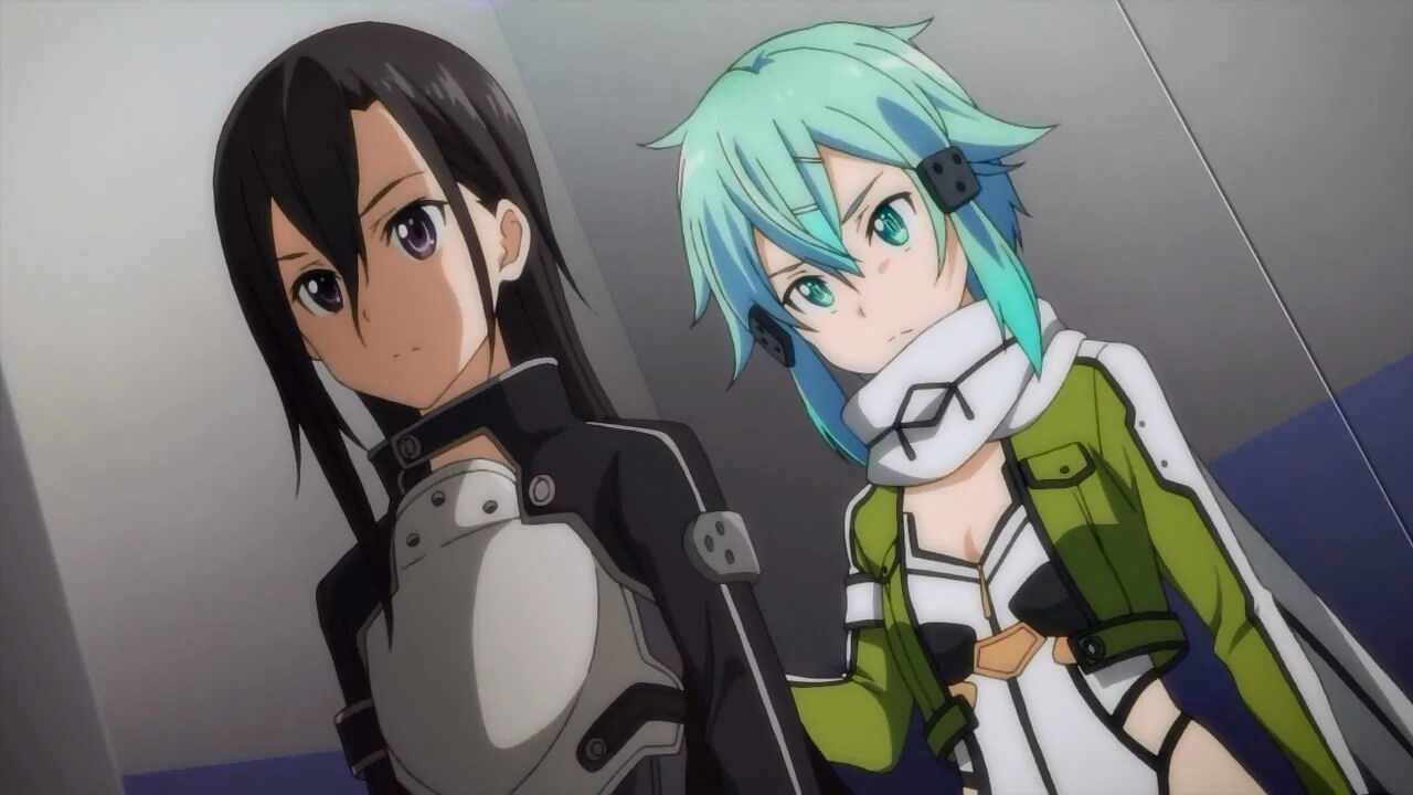 Сао 2 игра. Sao Синон и Кирито. Синон GGO.