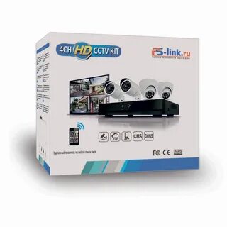 Комплект видеонаблюдения ps link