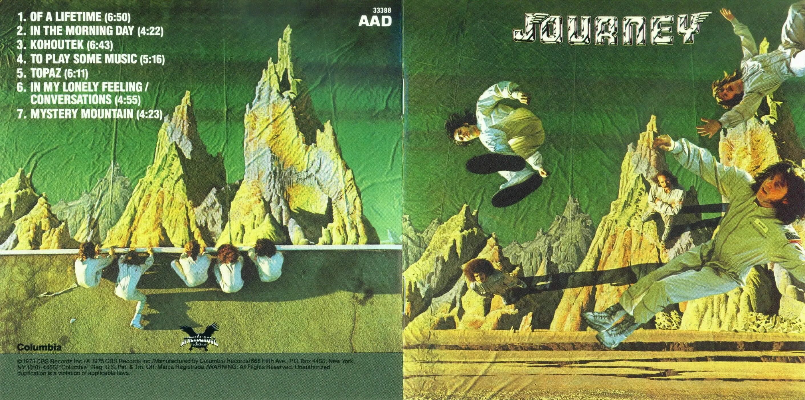 Journey включи. Группа Journey 1975. Journey Journey 1975. Альбом Джорни. Обложка альбома Джорни.