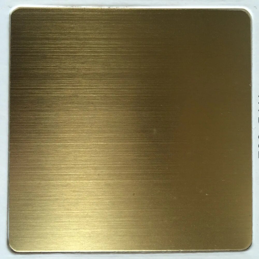 Золото шампань. 201 stainless sheet ( hairline champagne gold ). ti-gold stainless steel. лист нержавейка золото. нержавеющая сталь золотого цвета.