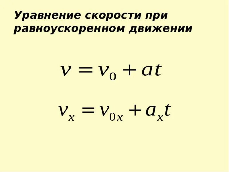 Написать уравнение координаты тела. Формула координаты тела при равноускоренном движении. Уравнение равноускоренного движения. Уравнение координаты при равноускоренном движении. Скорость при прямолинейном равноускоренном движении.