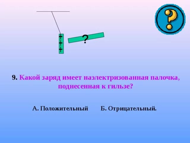 Определи какие заряды могут быть переданы телу