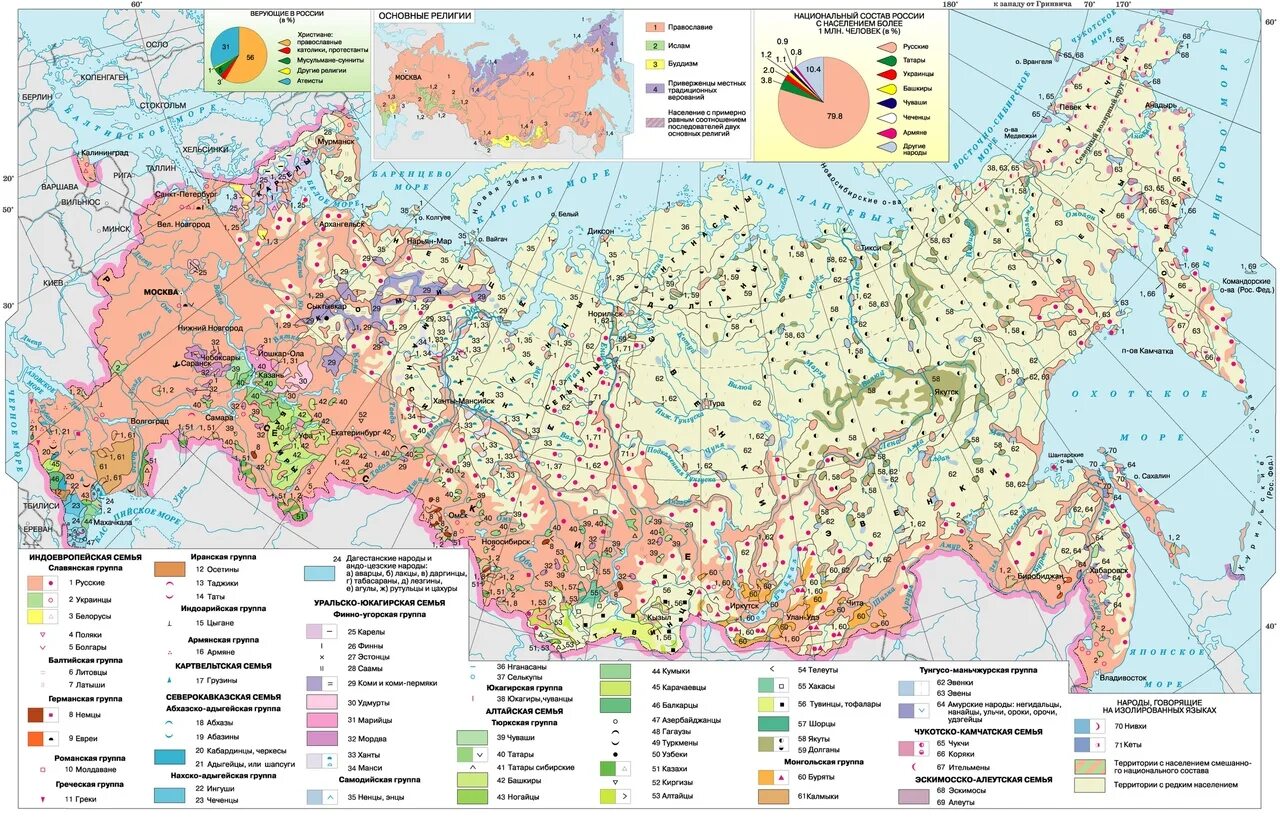 Этнический состав населения россии 8 класс. Карта народов России атлас. Крупные народы России на карте. Этнический состав населения России карта. Атлас 8 класс народы России.