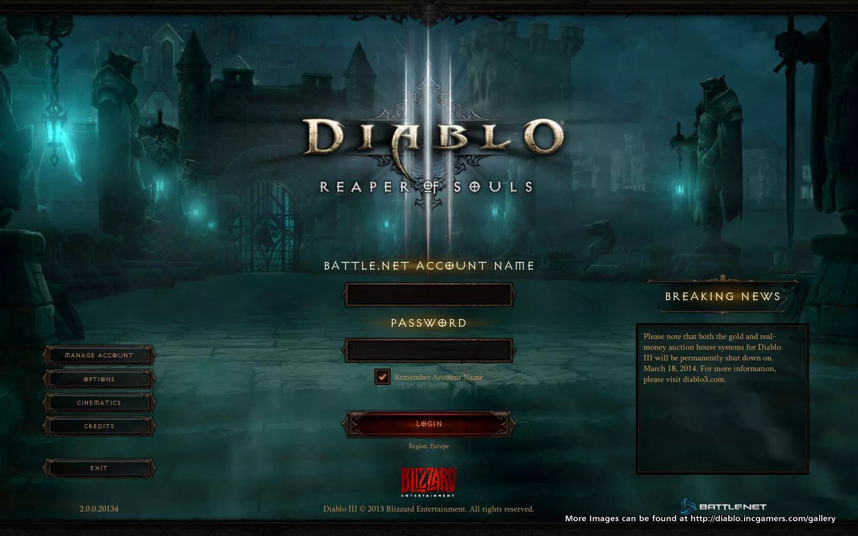 Diablo III: Reaper of Souls (2014). Диабло Reaper of Souls. Диабло 3 игровое меню. Diablo III (2012). Рпг экран