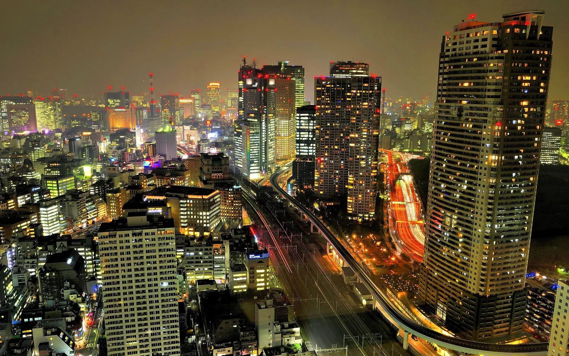 Токио-City. Ночной город Токио.