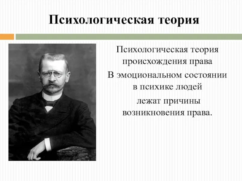 Суть психологической теории. Л Петражицкий теория. Психологическая теория представители.