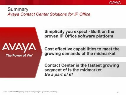 Avaya communication