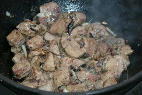 Печень в казане