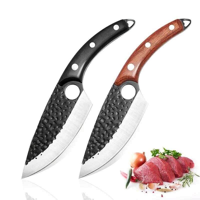 Шеф кованый. Кованый шеф нож. набор ножей мясника.