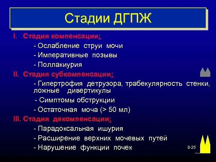 Степени гиперплазии предстательной железы