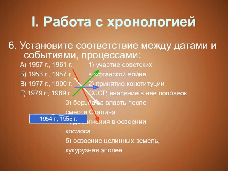 Установите соответствие между событиями и датами. Установите соответствие дат и событий 1957. Установите правильное соответствие между датами и событиями. Установите соответствие между событиями процессами.