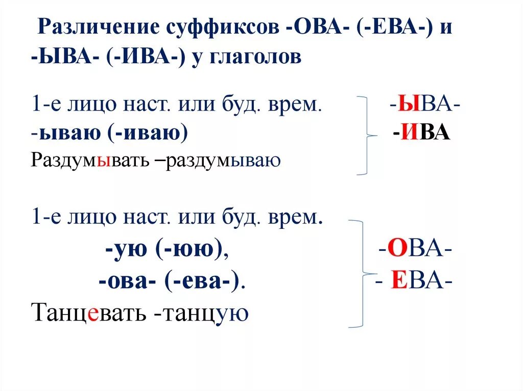 Ив ев упражнения