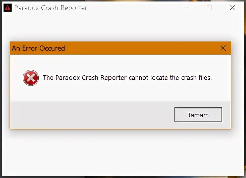 Paradox crash