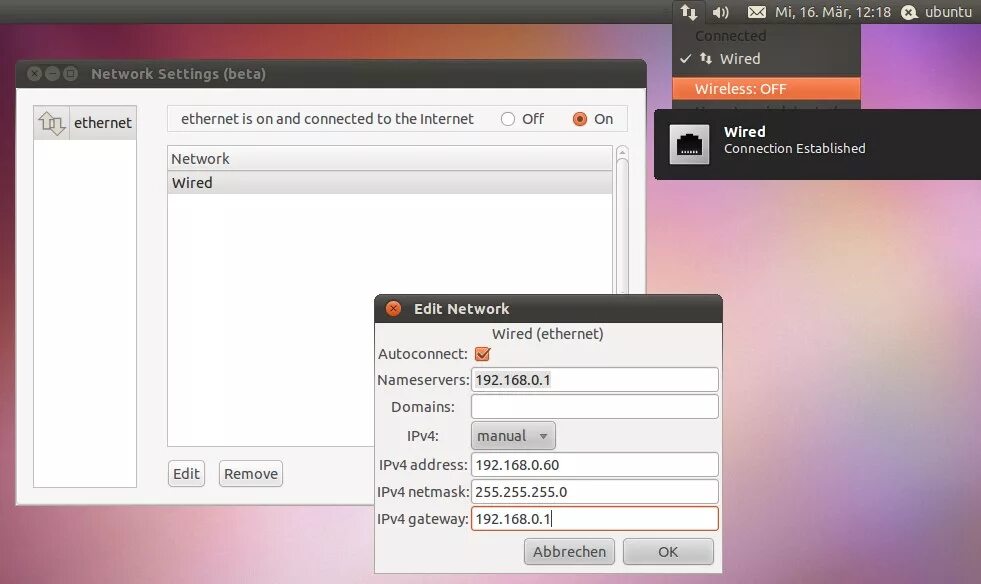 Сетевой карты ubuntu. Ubuntu настройка сети. Connman. Connman Linux. Настройки Network Manager Linux.