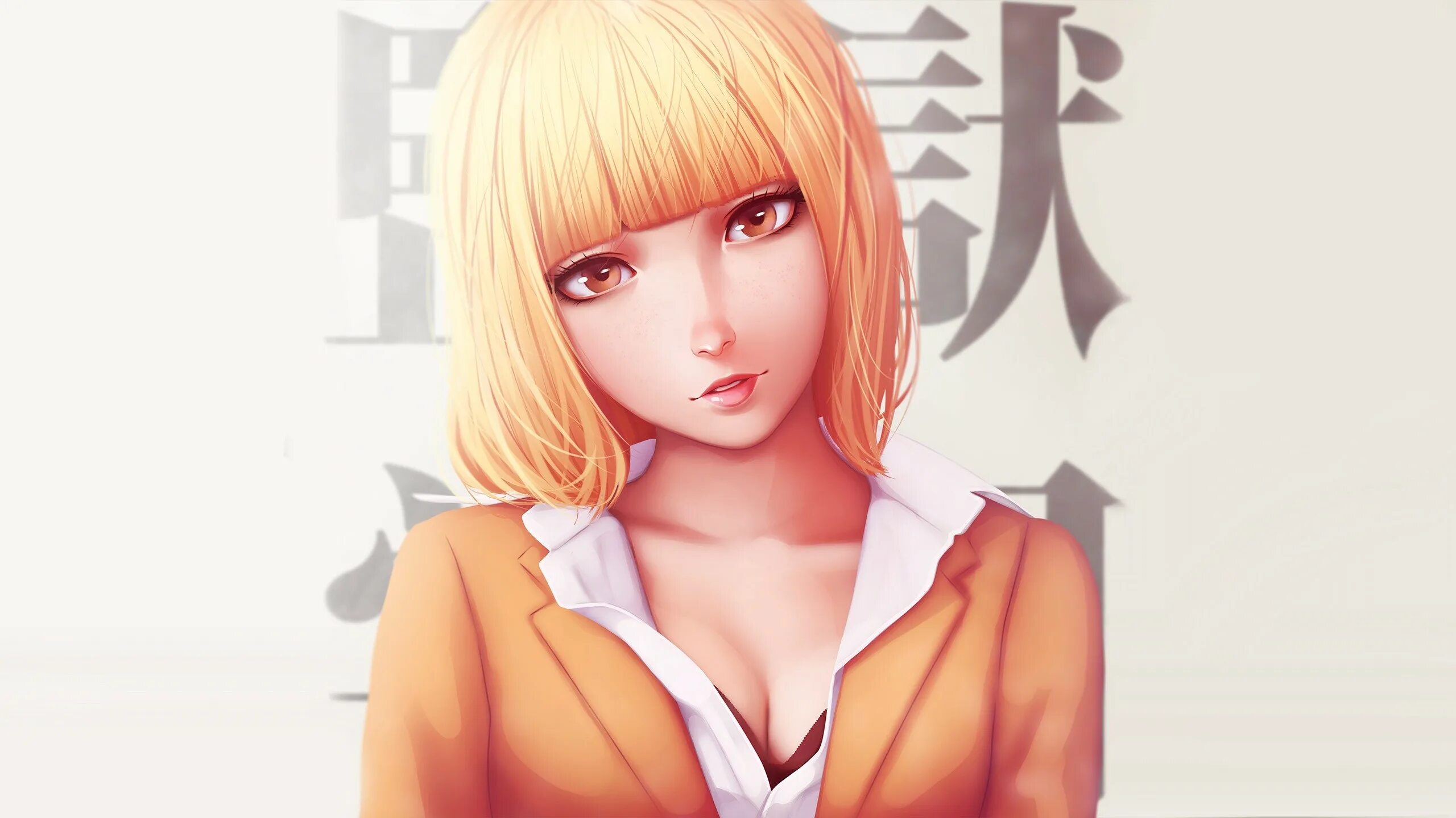 Bleach blonde. Hana Midorikawa. Школа тюрьма хана Мидорикава. Хана Мидорикава арт. Хана Мидорикава эччи.