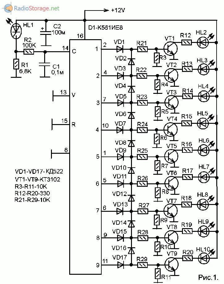 Бегущие огни на 561ие8 схема. Бегущие огни на к561ла7 схема. Бегущие огни на к176ие12 схема. Бегущие огни на микросхемах к561ие16 схема.