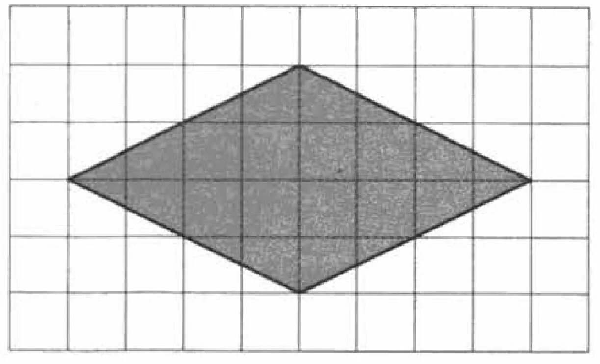 Ответ на клетчатой бумаге. Площадь фигуры на клетчатой бумаге. Ромб на квадратной решетке. Ромб по клеточкам. Клетчатая бумага с размером клетки 1x1.
