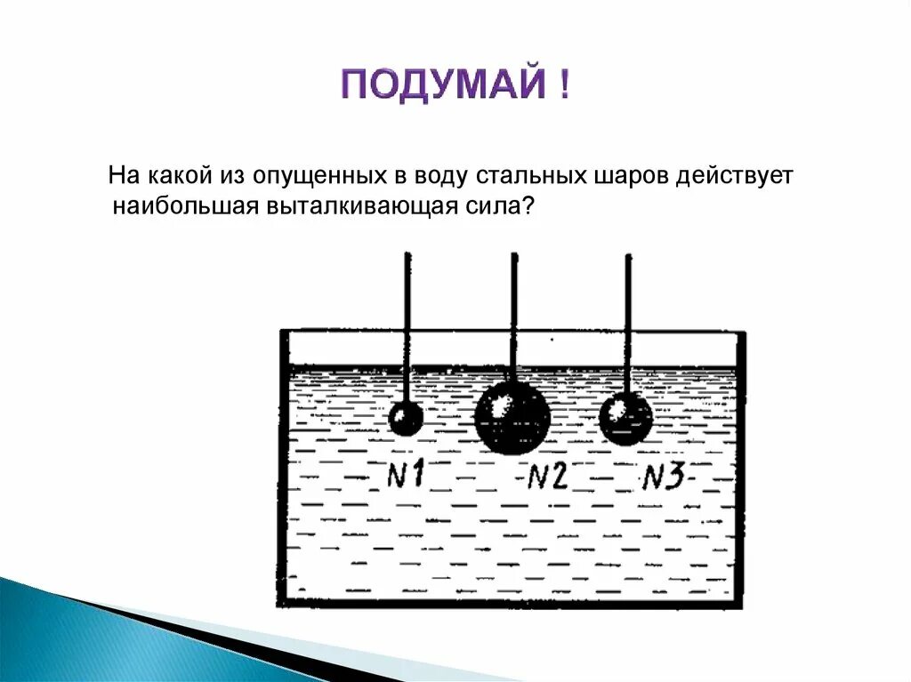 Шарик поместили в жидкость плотность. Наибольшая Выталкивающая сила действует. На какое тело действует большая Выталкивающая сила. На какой шар действует большая Выталкивающая сила?. На какой шар действует большая Архимедова сила.