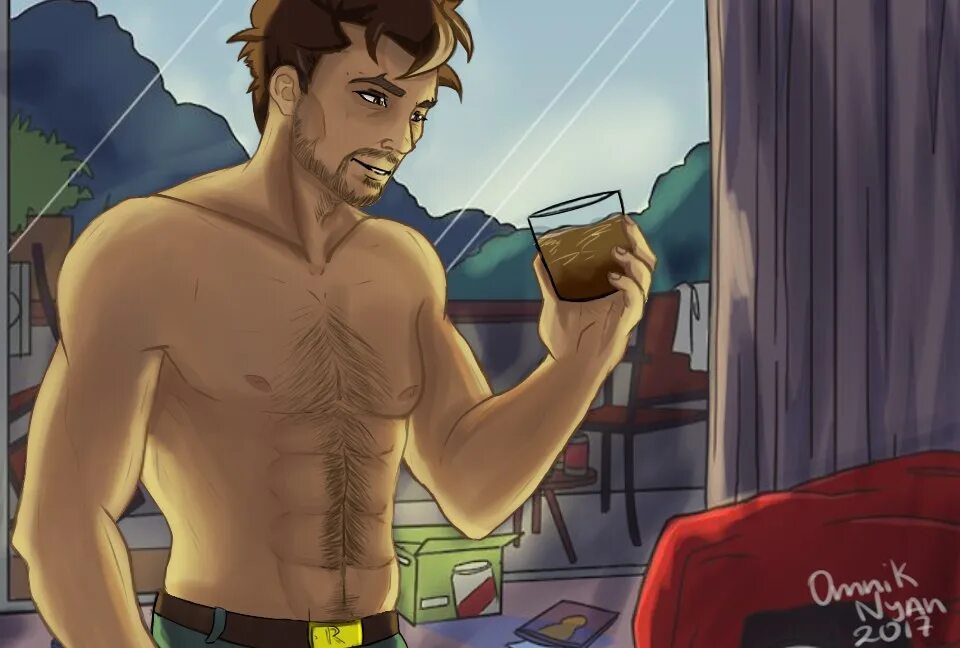 Dream Daddy Крейг яой. Dream Daddy Robert торс.