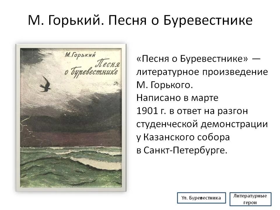 "Песнь о Буревестнике" м. Горького. О Соколе и Буревестнике Горький. Буревестник автор