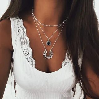 Колье многослойное