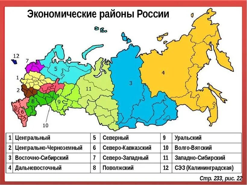 Из которых расположено именно в. Экономические районы России на карте. Границы экономических районов России. 11 Экономических районов России на карте. Границы главных экономических районов России.