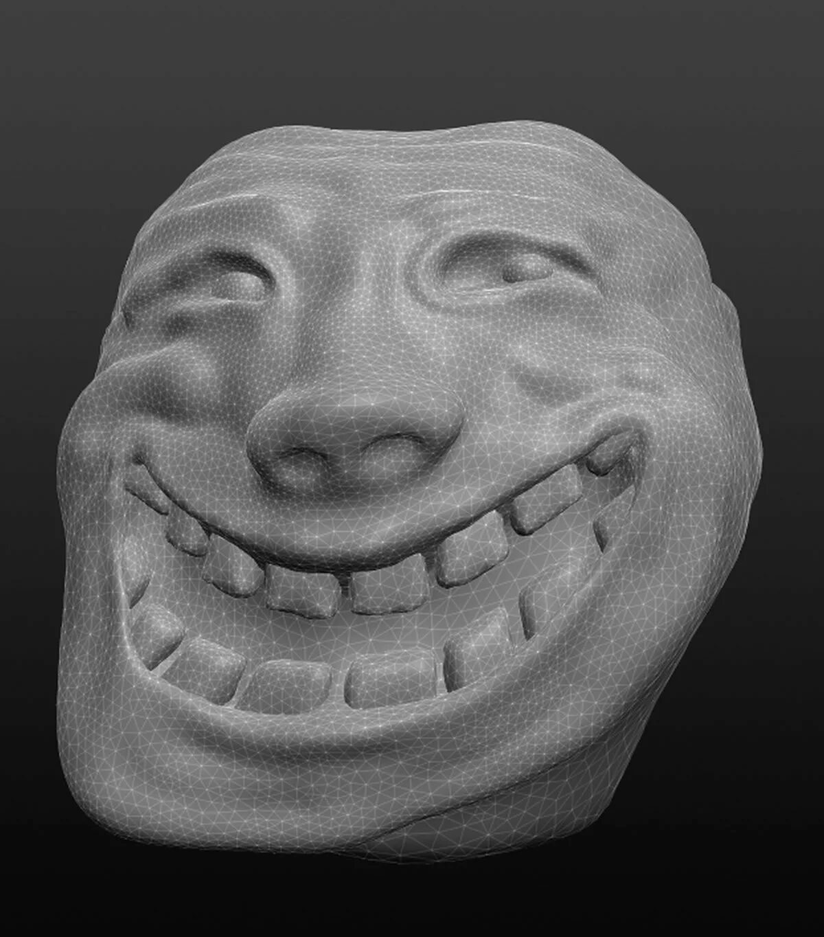 Trollface 3d. Trollface 3d model. Страшный троллфейс 3д модель. Кольцо троллфейс 3д модель.