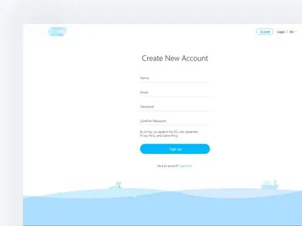 Registration page