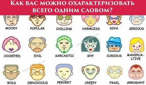 Как охарактеризовать человека одним словом