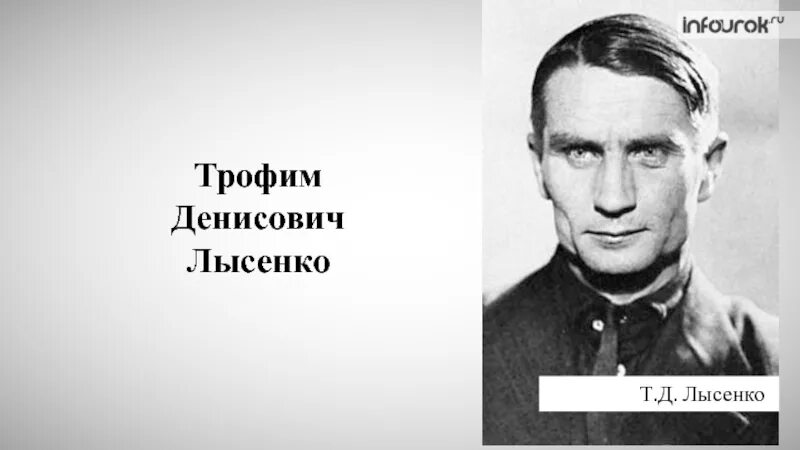 Академик Лысенко. Т д лысенко