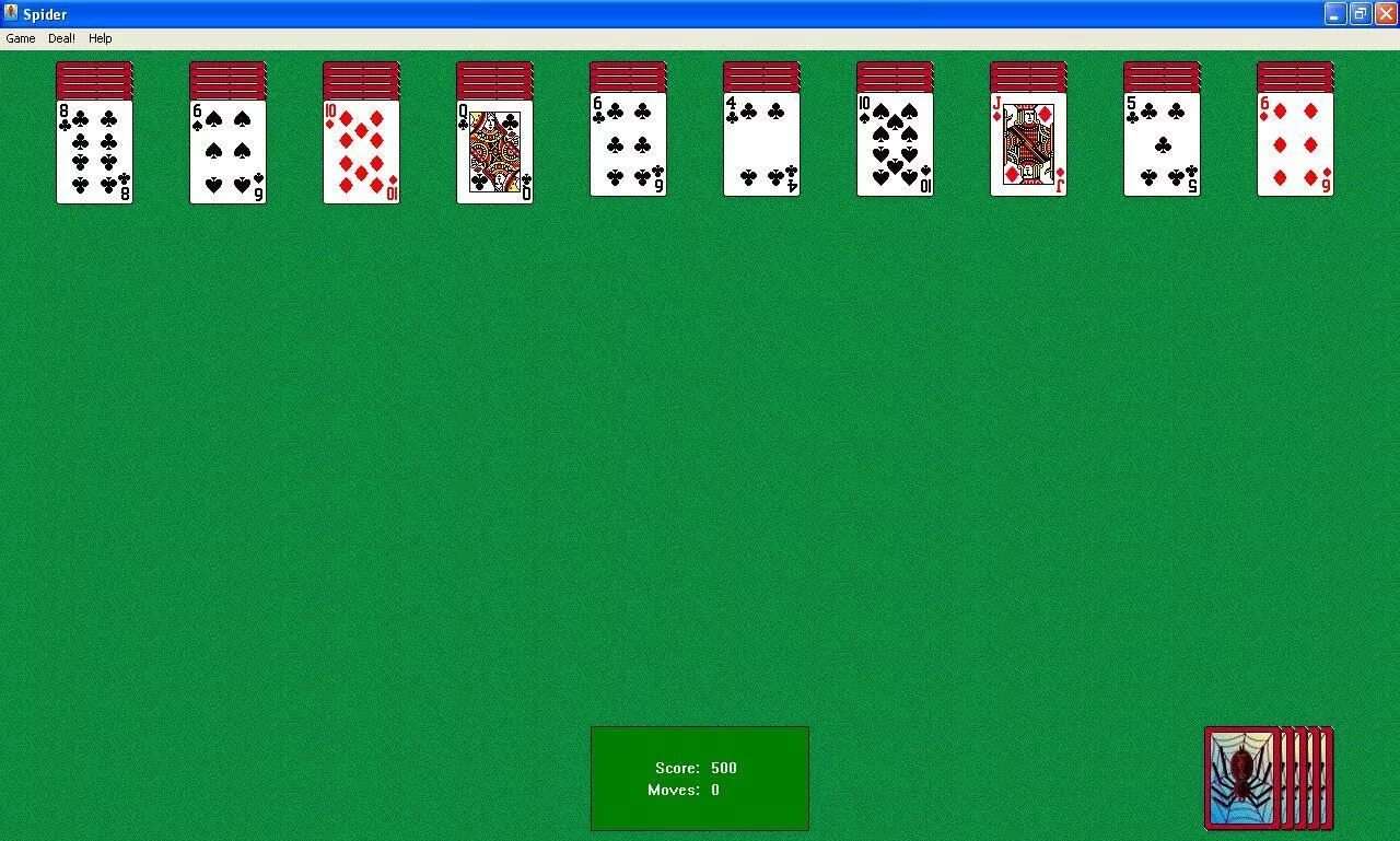 Пасьянс паук без установки. Игра Spider Solitaire. Пасьянс паук 1 масть. Игра паук 4. Пасьянс паук Spider Windows 7.