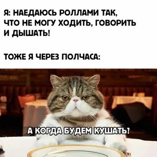 Когда ты будешь кушать