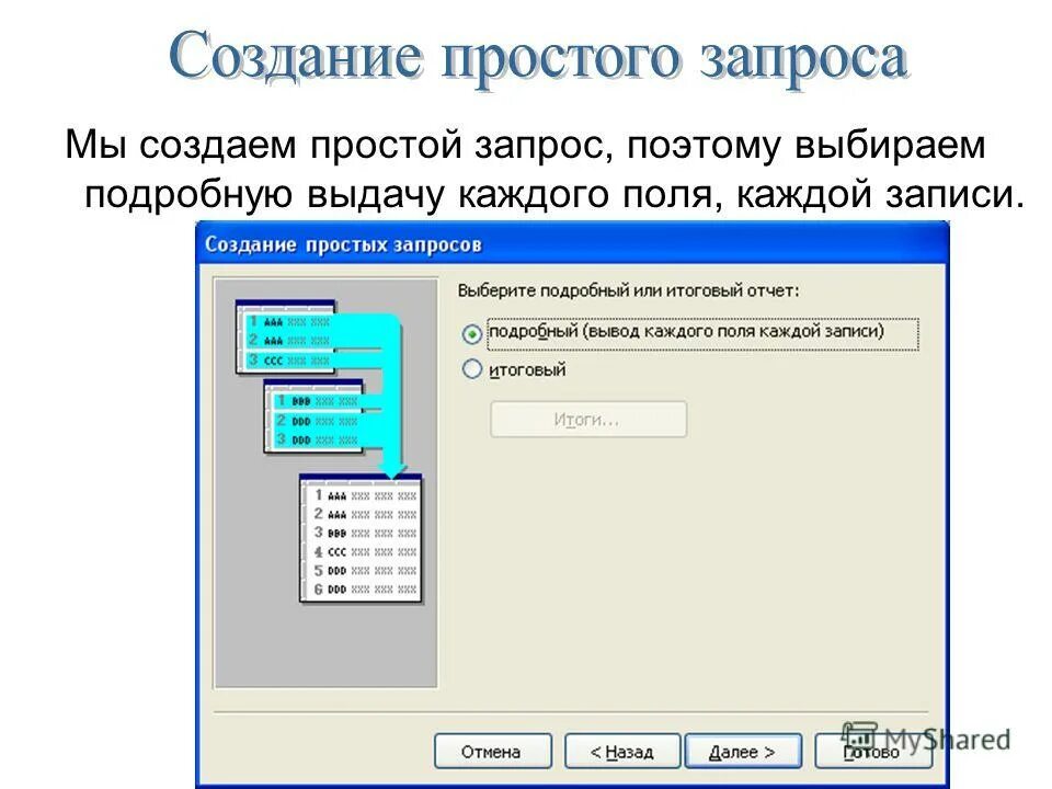 Данное окно является окном субд ms access. Мастер запросов. Как вынуть объект из шаблона для презентации. Способы создания запросов. Создание запроса на изменение.