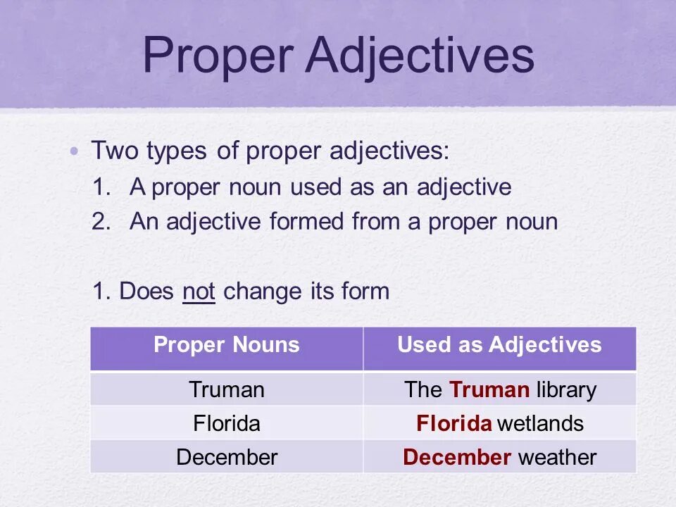 Types of adjectives английского. Two Types of adjectives. Proper adjectives. Type adjectives примеры. Adjective перевод на русский