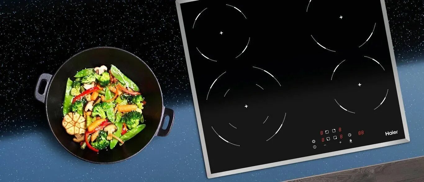 Индукционная варочная панель MAUNFELD MVI45.3HZ.3BT-BK - купить в интернет-магаз