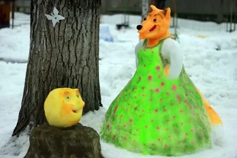 Снежные герои сказок