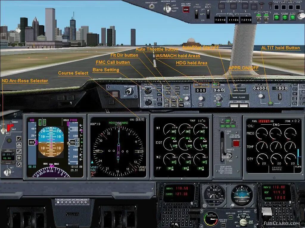 Где мд. Панель MD-11. Flight Simulator 2002. Верхняя панель MD-11. Авиасимулятор explain.