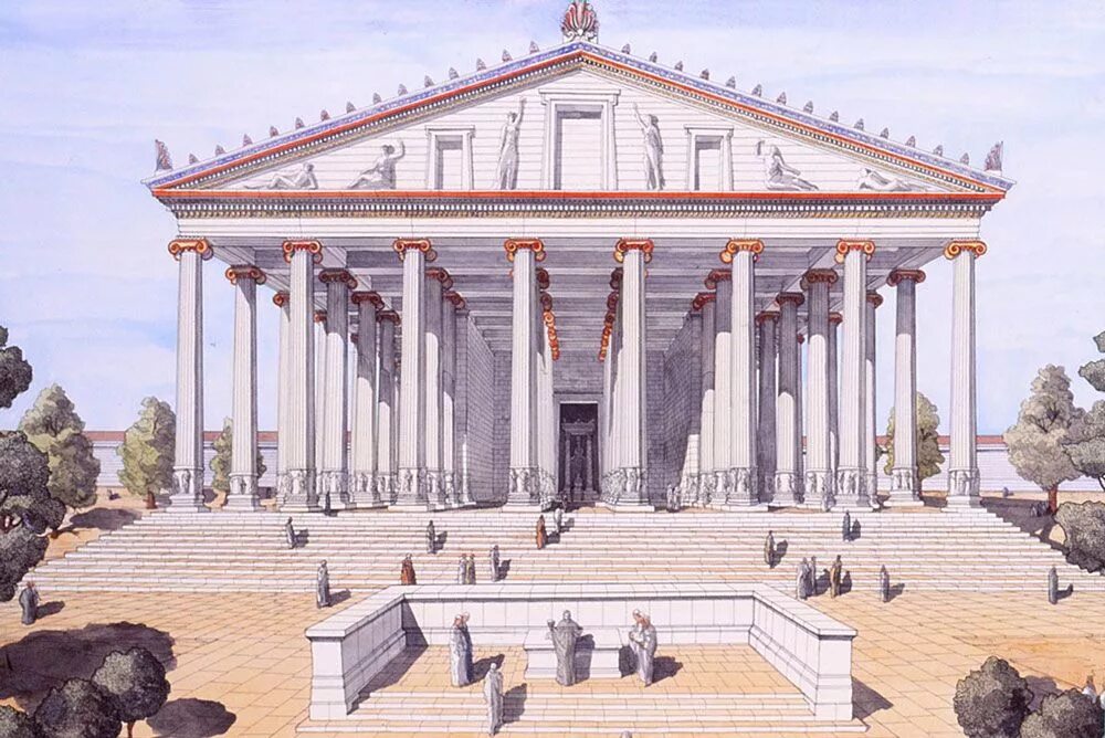 The temple of artemis. Храм Артемиды Эфесской Греция. Храм Артемиды Эфесской семь чудес света. Храм Артемиды в Эфесе древняя Греция. Храм Артемиды Эфесской реконструкция.