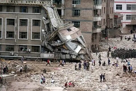 Collapsed building