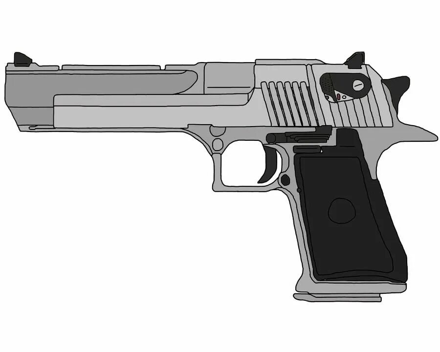 Дигл раскраска. Desert Eagle сбоку. Дезерт игл 357 Магнум чертеж. Чертёж пистолета Desert Eagle.