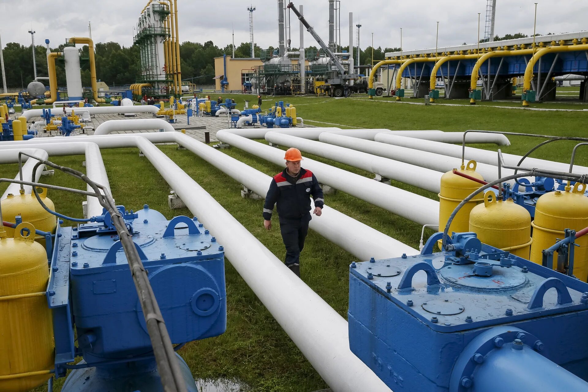 Газовая труба Транзит газа Украина. Магистральный газопровод.