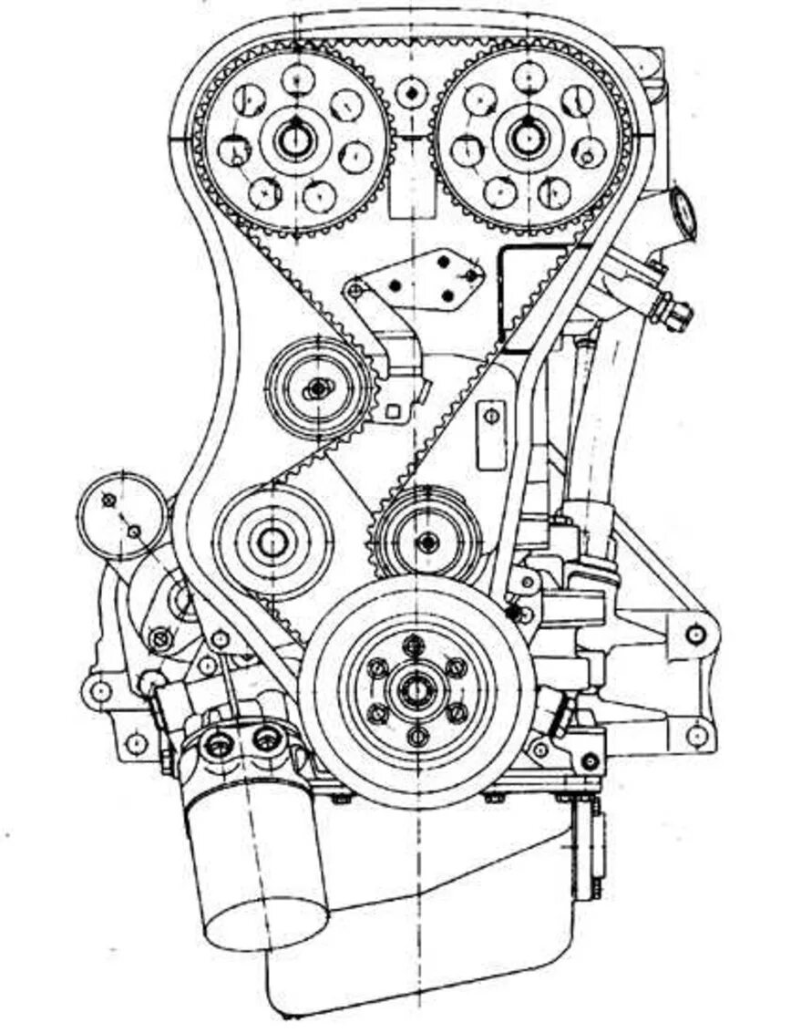 Схема dohc. Схема dohc