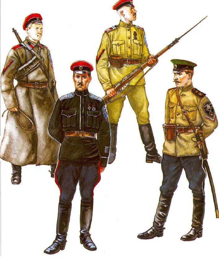 Униформа белой армии 1918-1922. Униформа красной армии 1917-1922. Солдат белой армиармии 1917. Форма белой армии 1917.