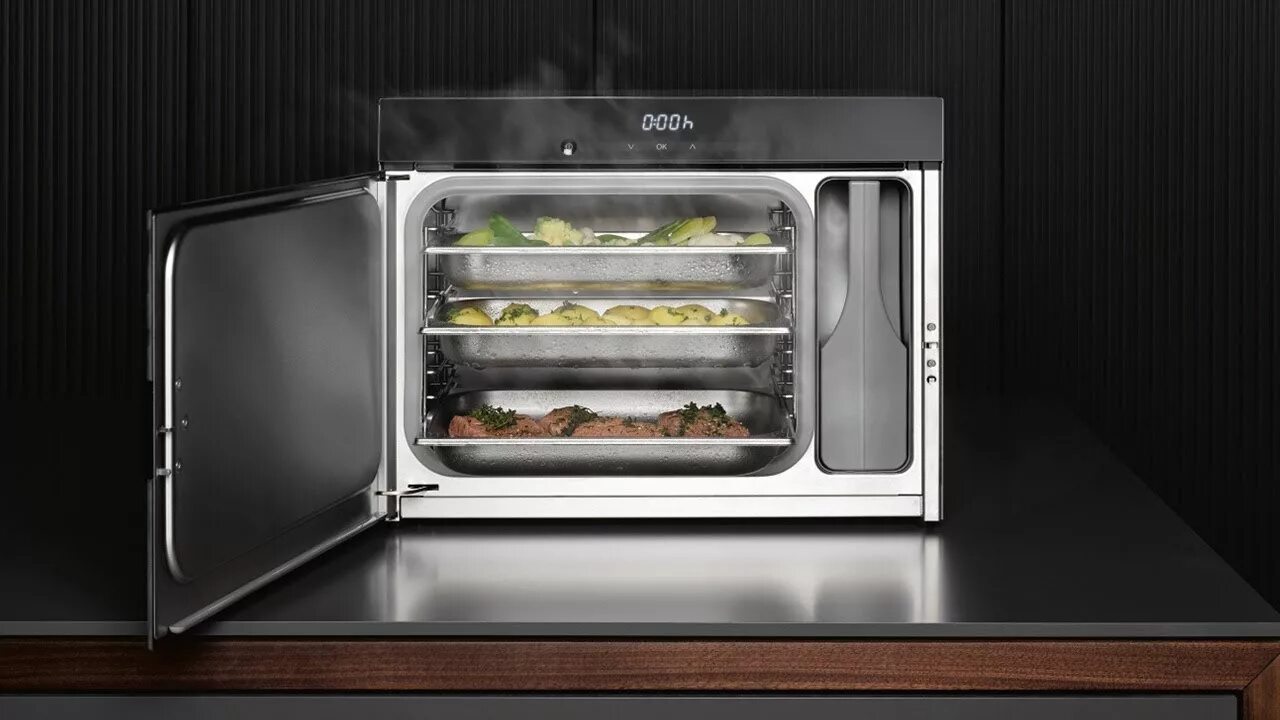 Convection steam oven. Печь пароварка. Печь викинг мини 4. Steam oven. Смег духовой шкаф электрический встраиваемый.