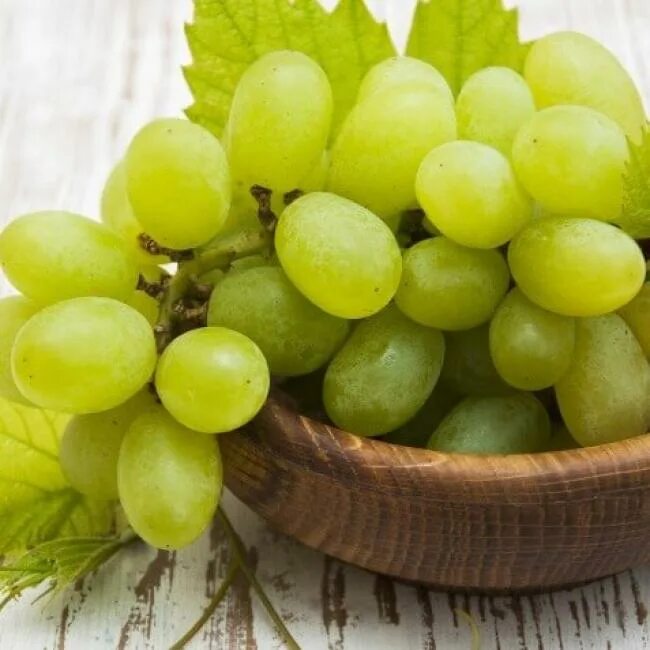 Wallpaper white, leaves, berries, green, grapes, bunch, bucket for mobile and de