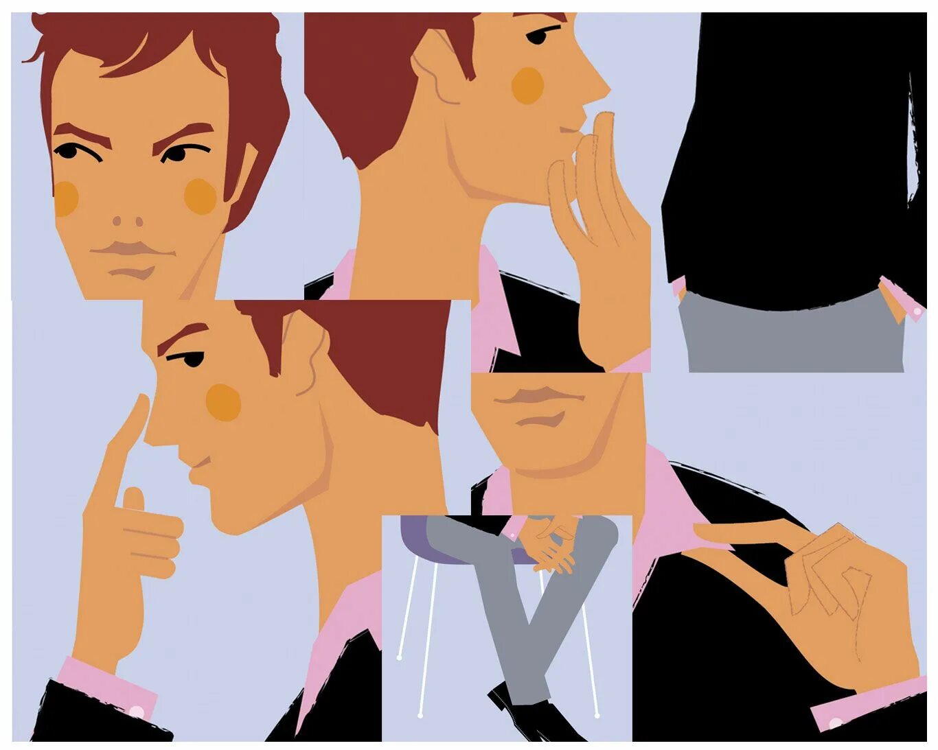 Use silence gestures and posture