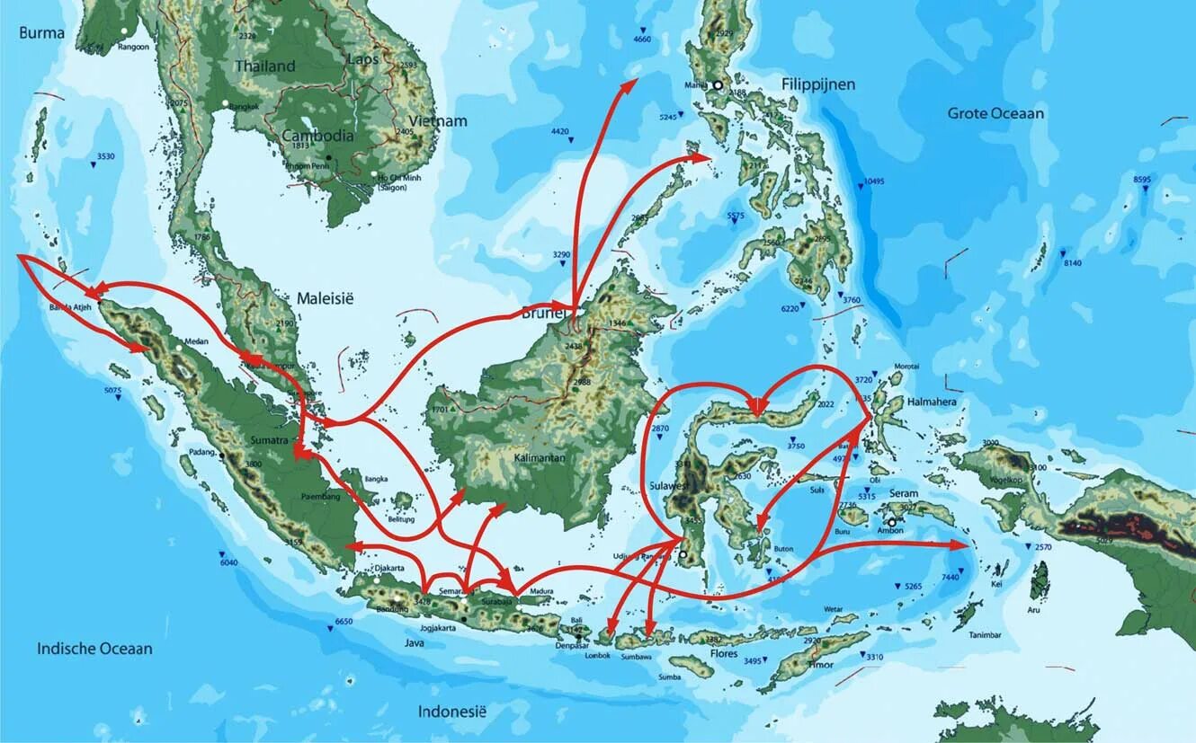 Где находятся большие зондские. Острова малайского архипелага. Индонезия на карте. Физ карта Индонезии. Индонезия на карте физической карте.