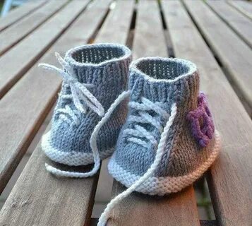 Пинетки кеды спицами