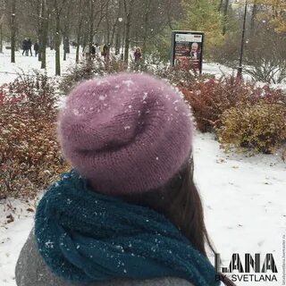 Шапка из кид мохера